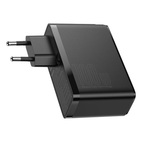 BASEUS MOCNA ŁADOWARKA SIECIOWA ZASILACZ 2X USB USB-C QC 100W + KABEL TYP-C na Arena.pl