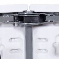 Zestaw Cateringowy Składany Ogrodowy Na Taras Biały Stół 180 cm + 6 Krzeseł