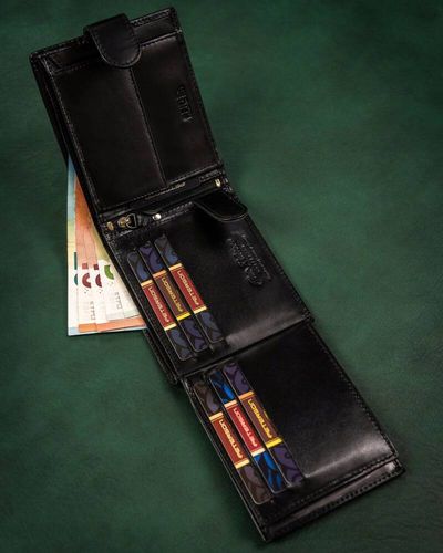 zestaw prezentowy: skórzany portfel męski i brelok - peterson na Arena.pl