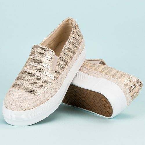 Złote trampki espadryle r.40 na Arena.pl
