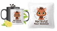 Dla Mateusza Zestaw Kubek Magiczny + Poduszka Z Nadrukiem Ze Zdjęciem