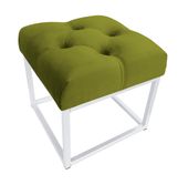 Pufa CHESTERFIELD LOFT ławka postawa biała BL75