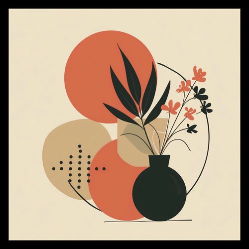 Plakat 40x40cm Wazon z Kwiatami na Arena.pl