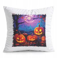 PODUSZKA BIAŁA PREZENT - HALLOWEEN