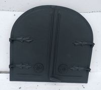 DRZWI B01 BIS - 50X55 CM + TERMOMETR 0-250°C /Z11/ ŻELIWNE WĘDZARNI PIECOWE