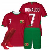 Strój Piłkarski Ronaldo Portugalia komplet koszulka spodenki 110 cm EURO 24