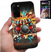 ETUI DO SAMSUNG GALAXY S20 PLUS - ROCK PERKUSJA BĘBNY ROCK & ROLL + FOLIA