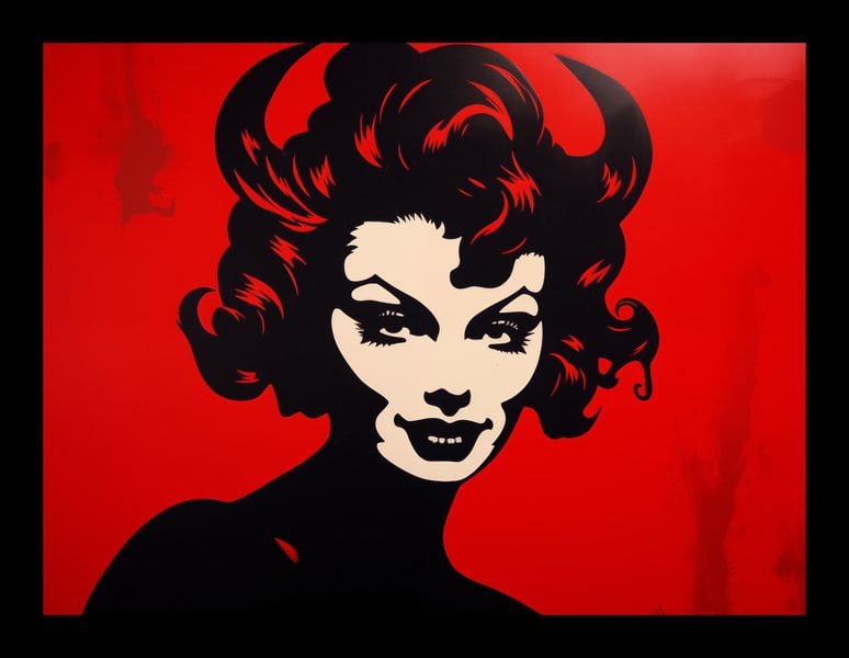 Plakat 20x15cm Czerwona Diablica zdjęcie 2