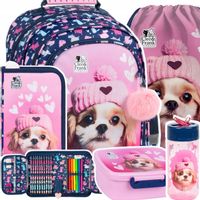 PLECAK SZKOLNY PIÓRNIK Z WYPOSAŻENIEM WOREK BIDON ŚNIADANIÓWKA DZIEWCZYNKI