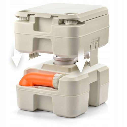 Toaleta turystyczna WC przenośna ze spłuczką działka budowa kemping METEOR na Arena.pl