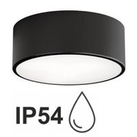 Plafoniera Cleo 1307623601056 Temar IP54 do łazienki okrąg czarny
