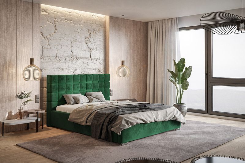 Łóżko tapicerowane 180x200 Royal 6 pojemnik stelaż zdjęcie 7