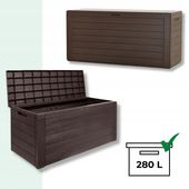 Skrzynia ogrodowa My Home & Garden WOODEBOX 280l umbra - MBWL280