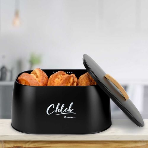 chlebak pojemnik stalowy na pieczywo e-6324 czarny na Arena.pl