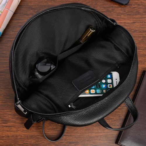 Czarny Mały Skórzany Plecak Damski Elegancki Plecaczek A5 Beltimore P15 na Arena.pl