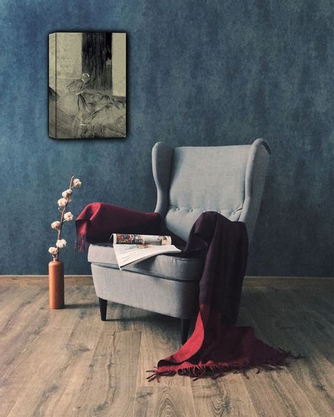 Two Dancers in a Rehearsal Room2, Edgar Degas - obraz na płótnie 90x120 cm zdjęcie 2