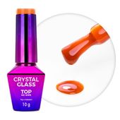 Kolorowy top no wipe Crystal Glass MollyNails Orange Pumpkin 10g