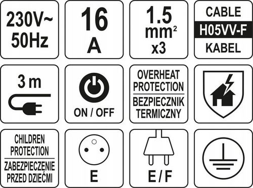 PRZEDŁUŻACZ LISTWA ZASILAJĄCA 3 METROWA PRZECIWPRZEPIĘCIOWA 6 GNIAZD STHOR na Arena.pl