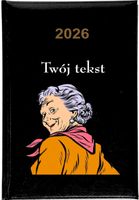 Kalendarz A5 2026 tygodniowy KSIĄŻKOWY prezent DLA BABCI twój napis