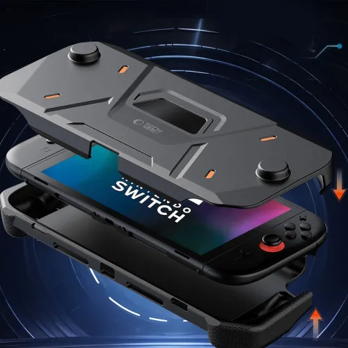 etui tech-protect carbonox na nintendo switch 2 - czarne na Arena.pl