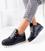 Czarne ażurowe sneakersy Assels 36