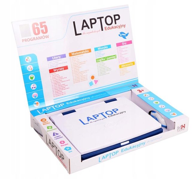 Laptop edukacjny dla dzieci komputer 65 programów zdjęcie 4