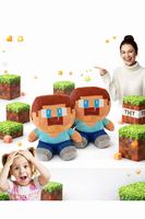 PLUSZOWA MASKOTKA MINECRAFT STEVE DIAMENTOWY 20 CM
