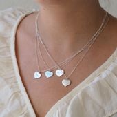 Naszyjnik serce z napisem - srebro Przyjaciółka