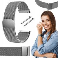 Pasek do Samsung Galaxy Watch 6 40mm smartwatch srebrna opaska 20mm