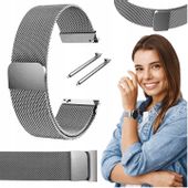 Pasek do Samsung Galaxy Watch 6 40mm smartwatch srebrna opaska 20mm