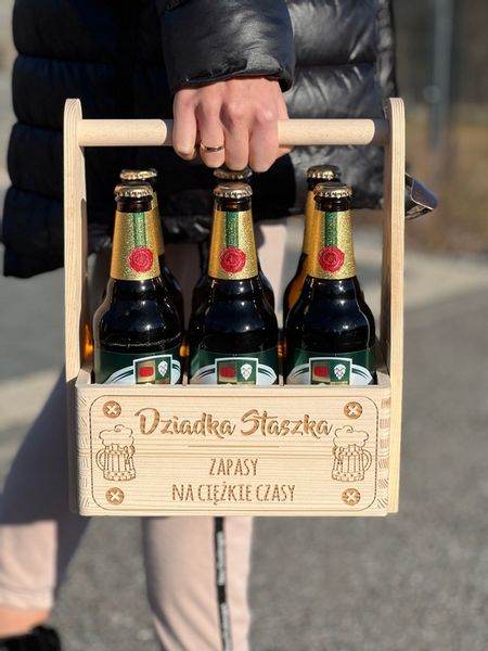 SKRZYNKA na PIWO nosidło prezent urodziny GRAWER!! zdjęcie 10