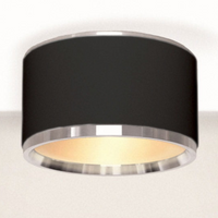 Okrągły plafon Reti 310403131 Elkim LED 20W 3000K do salonu aluminium czarny