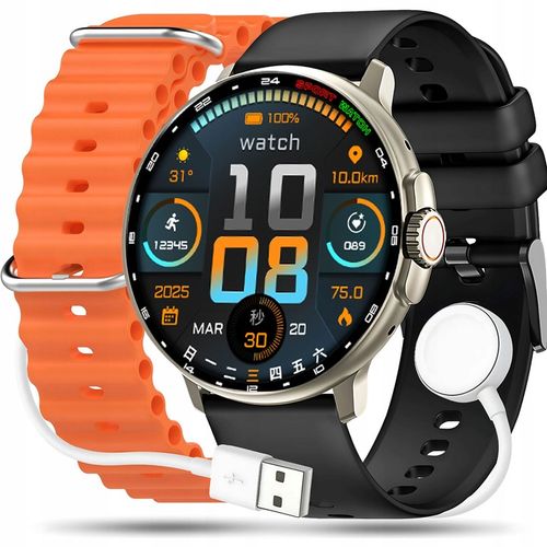 Zegarek męski SMARTWATCH Rubicon ROZMOWY KROKI SMS Sportowy MENU PL na Arena.pl
