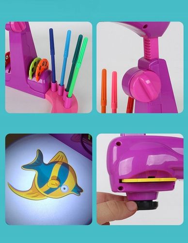 PROJEKTOR RZUTNIK DO NAUKI RYSOWANIA ZE SLAJDAMI DLA DZIECI + MAZAKI na Arena.pl