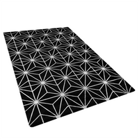 Dywan z wiskozy 140 x 200 cm czarny SIBEL