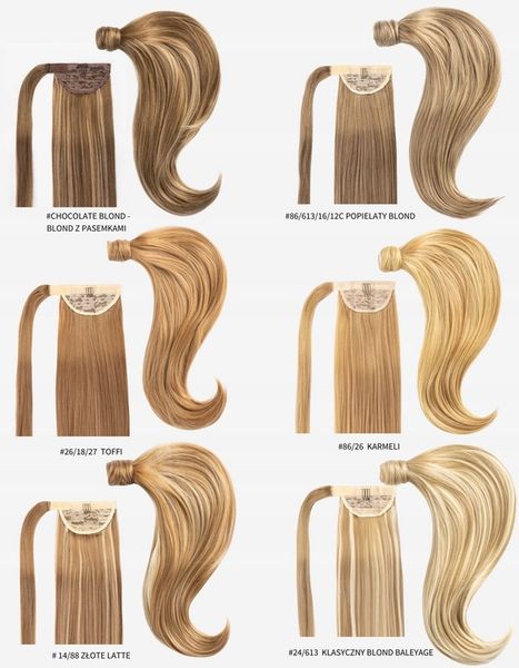 DOCZEPIANY KUCYK 50cm TRESKA ogon koński dopinka kitka 17 KOLORÓW doczepy zdjęcie 4