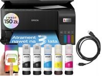 Drukarka wielofunkcyjna atramentowa Epson L3550 + 5 butelek z tuszem +Kabel
