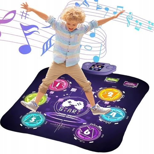 MATA LED DO TAŃCZENIA MUZYCZNA GRA DZIECI INTERAKTYWNA Z BLUETOOTH 5 TRYBÓW na Arena.pl