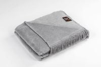 Koc bawełniano-akrylowy 150x200 szary