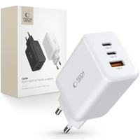 TECH-PROTECT C65W 3-PORT NETWORK CHARGER PD65W/QC3.0 WHITE