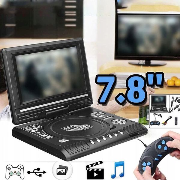 ODTWARZACZ PRZENOŚNY DVD EKRAN SAMOCHODOWY 7,8" INTERFEJS USB zdjęcie 10