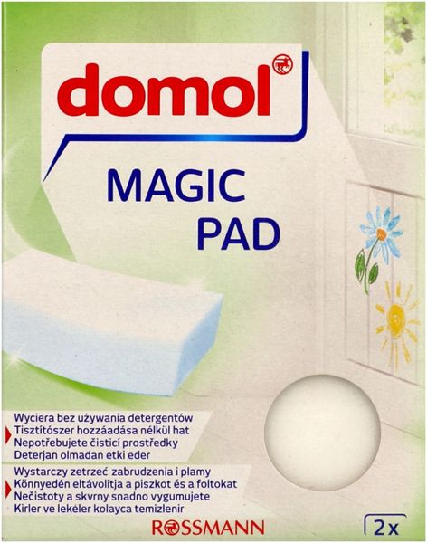 DOMOL MAGIC PAD MAGICZNA GĄBKA 2 SZT zdjęcie 1