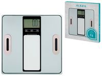 Waga łazienkowa elektroniczna analityczna FIT 28 x 28 cm 180kg srebrny