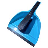 szufelka i zmiotka z gumą az basic niebieska 1kpl