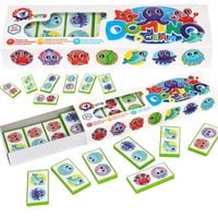 gra edukacyjna domino dla dzieci ocean technok 3299