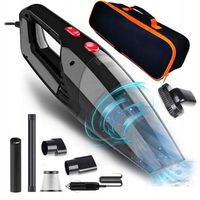 Przewodowy Odkurzacz Samochodowy Ręczny Hepa MOCNY 120W Końcówki Przewód 4m