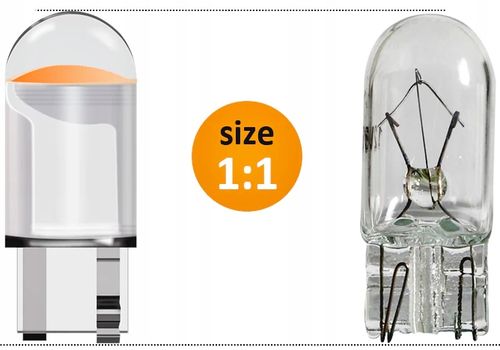 ŻARÓWKA ŻARÓWKI POSTOJOWE W5W T10 LED STANDARD CLEAR BIAŁE na Arena.pl