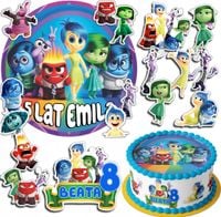 ZESTAW OPŁATEK NA TORT 30CM +17 POSTACI - W GŁOWIE SIĘ NIE + IMIĘ 24CM 26CM