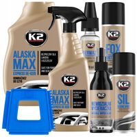 Zestaw ZIMOWY odmrażasz szyb zamków K2 skrobaczka antypara auta samochodu