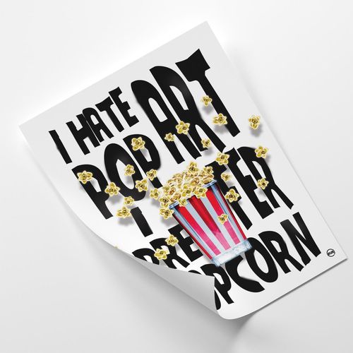 Plakat, Wolę Popcorn 70x100 na Arena.pl